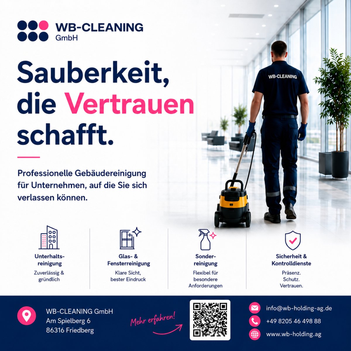 Professionelle Reinigungsleistungen in Augsburg, München und Umgebung